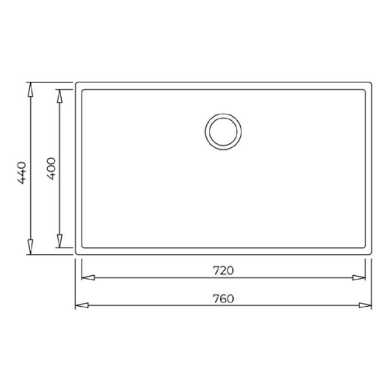 Chậu đá lắp âm 1 hộc rửa Teka SQUARE 72.40 TG 115230015 5 Chậu đá lắp âm 1 hộc rửa Teka SQUARE 72.40 TG 115230015 - Ảnh 3
