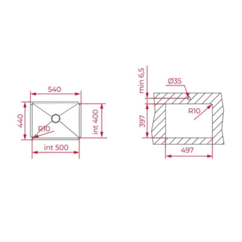 Chậu rửa chén Teka Bex Linea 50.40 115010018 4 Chậu rửa chén Teka Bex Linea 50.40 115010018 - Ảnh 2