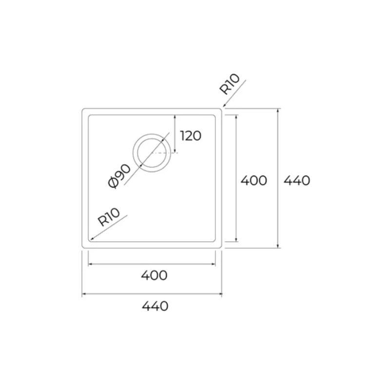 Chậu rửa chén Teka BX R10 40.40 115010038 5 Chậu rửa chén Teka BX R10 40.40 115010038 - Ảnh 3
