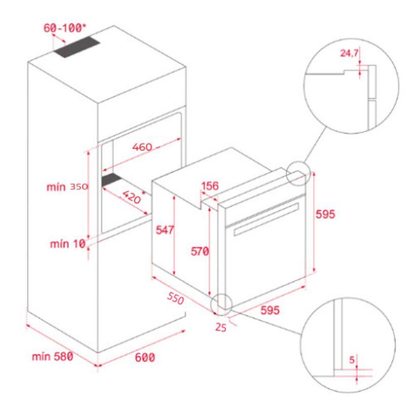 Lò nướng đối lưu Teka HCB 6165 SS 111020098 4 Lò nướng đối lưu Teka HCB 6165 SS 111020098 - Ảnh 2