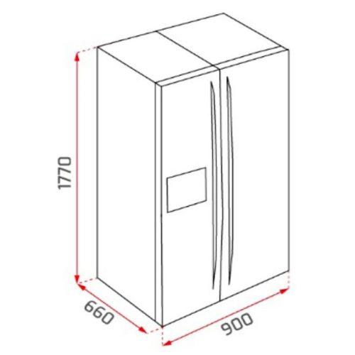 Tủ lạnh 2 cửa độc lập Teka RLF 73920 DSS 113430044 5 kich thuoc tu lanh 2 cua doc lap teka rlf 73920 dss 113430044