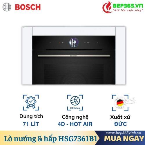 Lò nướng kèm hấp Bosch HSG7361B1 Serie 8