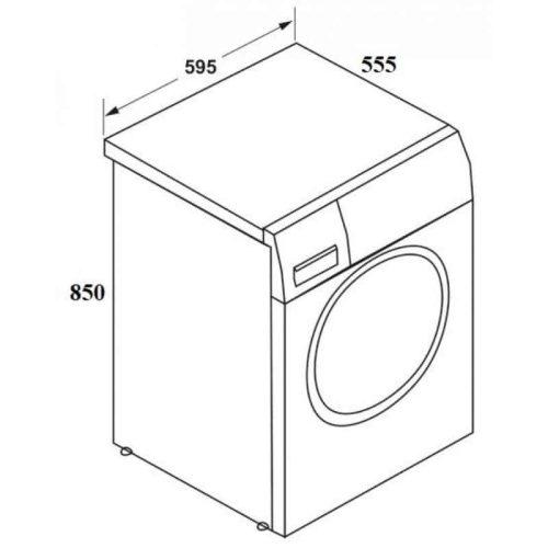 Kích thước máy giặt sấy Hafele 7kg 539.90.600 cửa trước