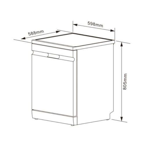 Máy rửa bát Kocher X15S 8 kich thuoc may rua bat kocher x15s
