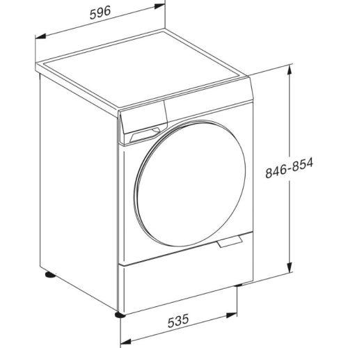 Máy giặt Miele WQ 1000 WPS 7 kich thuoc may giat miele wq 1000 wps