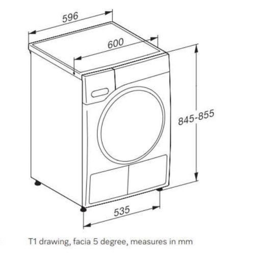 Máy sấy Miele TWD640WP EcoSpeed&9kg 9 kich thuoc may say miele twd640wp ecospeed9kg
