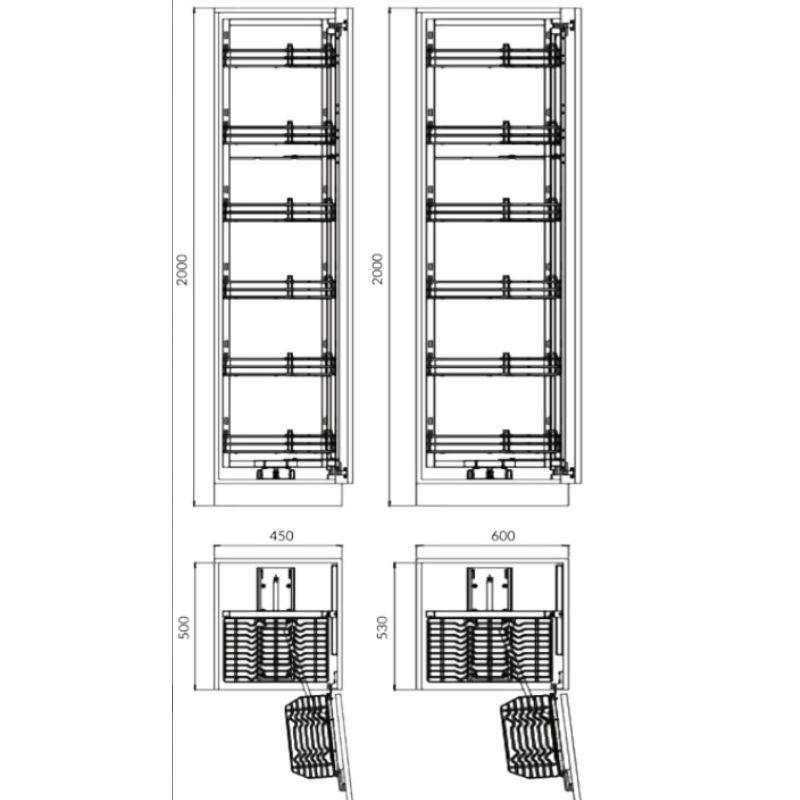 Tủ đồ khô nan Oval SUS304 GrandX XPR.600M 4 Tủ đồ khô nan Oval SUS304 GrandX XPR.600M - Ảnh 2