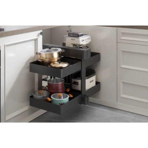 Bộ rổ góc Corner Agent 900mm Hafele 545.14.339 7 Chi tiết bộ rổ góc Corner Agent 900mm Hafele 545.14.339