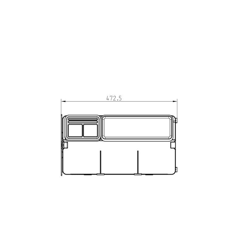 Kích thước kệ đựng gia vị Hafele 545.14.301