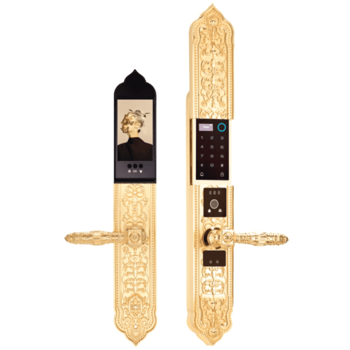 Khóa Đại Sảnh Biệt Thự Mạ Vàng 24K Demax EL988 24K BRASS APP WIFI