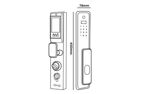 Khóa điện tử Hubert HB CG99 4 Khóa điện tử Hubert HB CG99 - Ảnh 2