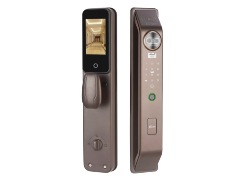 Khóa Thông Minh Nhận Diện Khuôn Mặt Demax EL912 MB Face ID_3D APP REMOTE Nâu Ánh Kim