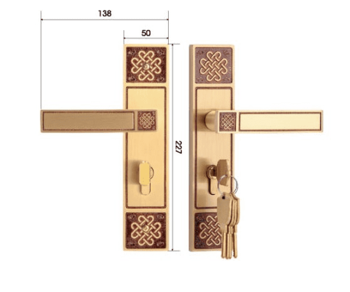 Khóa cửa chính Demax CLK319 Brass