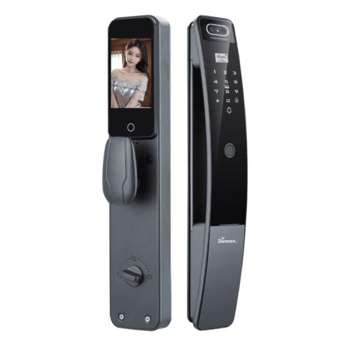 Khóa Thông Minh Nhận Diện Khuôn Mặt Face ID_3D Demax EL910 GS APP REMOTE Màu Xám Tro