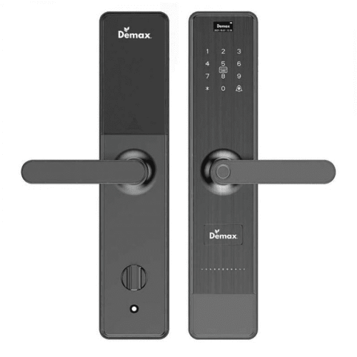 Khóa Thông Minh Màu Xám Xước Demax EL628SG-REMOTE