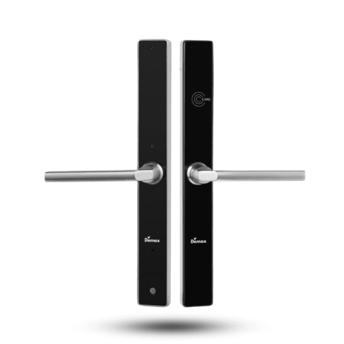 Khóa Khách Sạn Tích Hợp Đầu Đọc Thẻ Demax EHL330SB Inox Xước Mờ