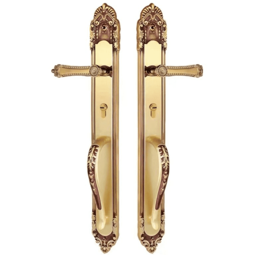 Khóa Cửa Chính Đồng Thau Nguyên Chất Demax CLK 805 RC BRASS