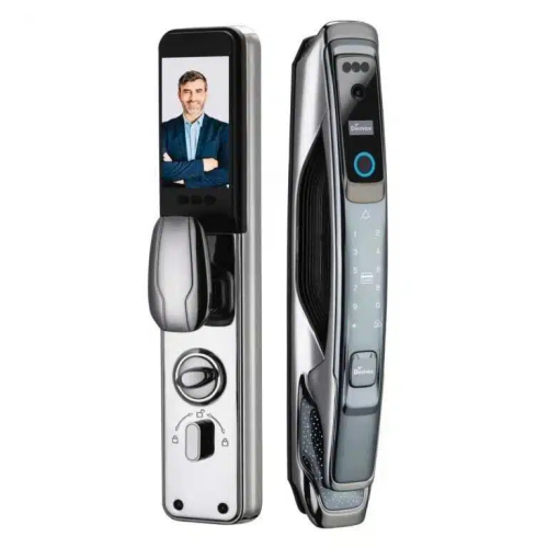 Khóa Thông Minh Nhận Diện Khuôn Mặt Face ID_3D Màu Xám Ánh Sao Demax EL968GS