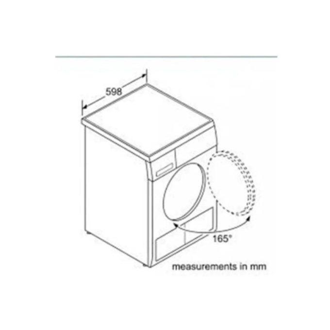 Kích thước của Máy sấy Bosch WTA74200SG
