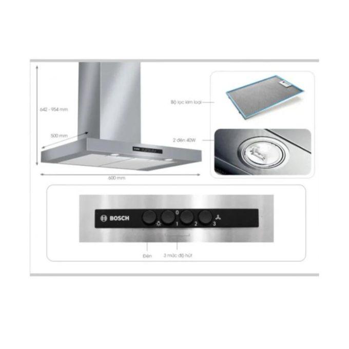 Máy hút mùi treo tường Bosch DWB07W651