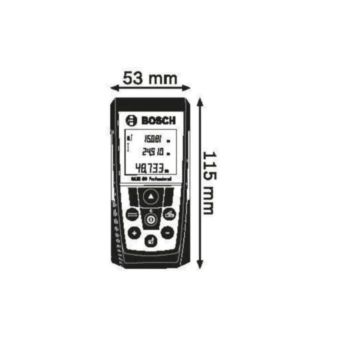 Kích thước của Máy đo khoảng cách laser Bosch GLM 7000 Professional