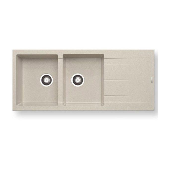 Chậu rửa đá Bosch PYRAGRANITE ALAZIA (116X50) 2B 1D