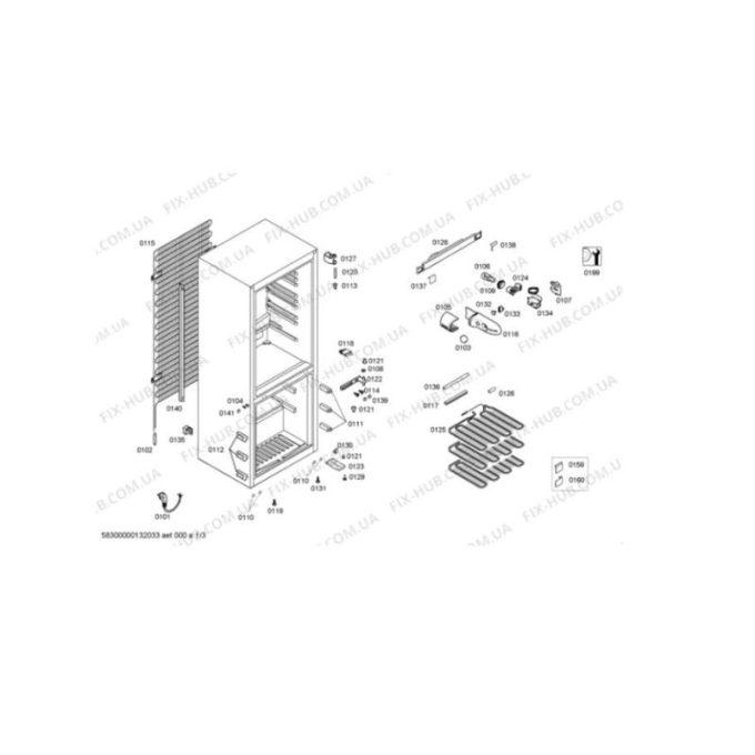 Kích thước của Tủ lạnh Bosch KGV33X46