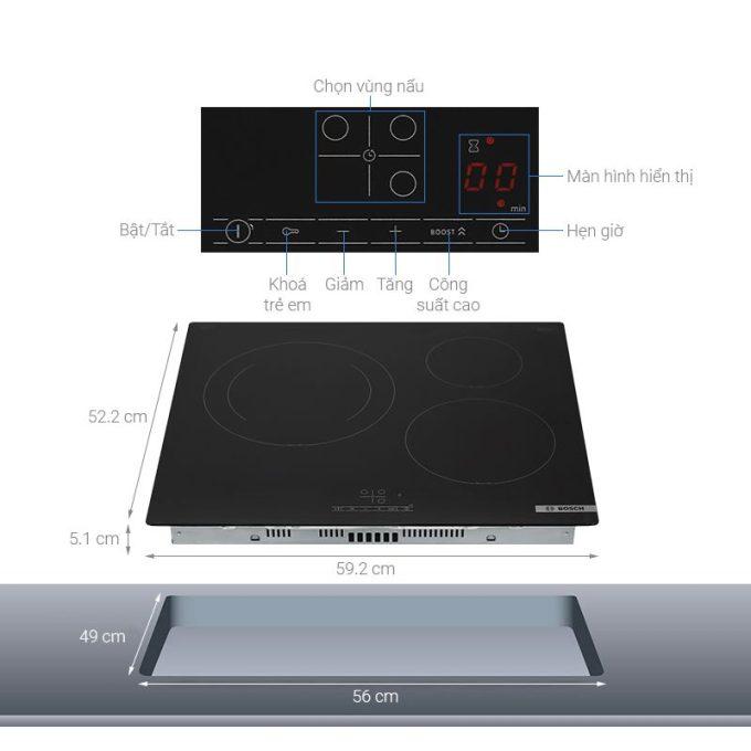 Thông số Bếp từ Bosch PUJ61RBB5E