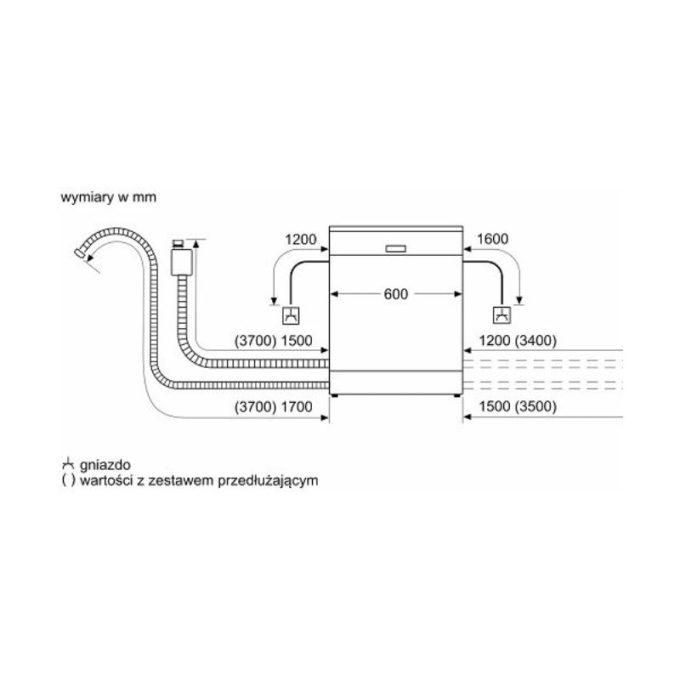 Kích thước Máy rửa bát độc lập Bosch SMS6ZCI14E series 6