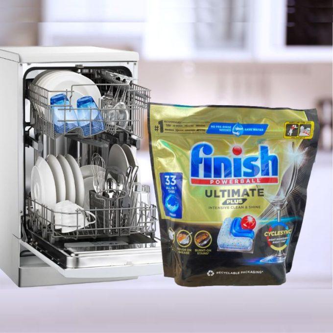 Ảnh viên rửa bát Finish Ultimate Plus túi 33 viên