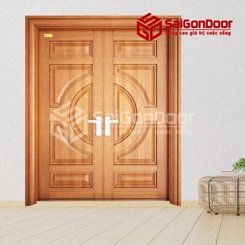 Cửa thép vân gỗ 2H4-V3