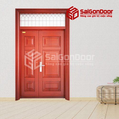 Cửa thép vân gỗ 3H3-V1