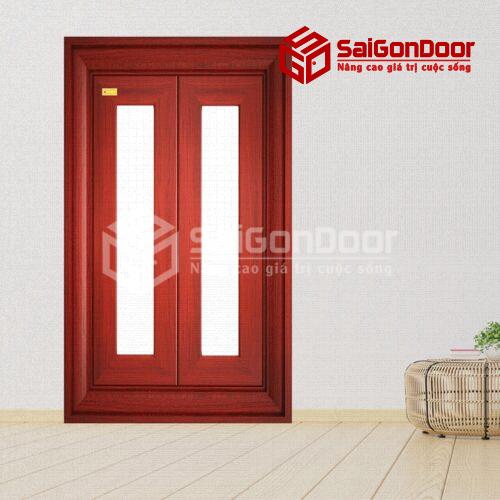 Cửa thép vân gỗ CS2K