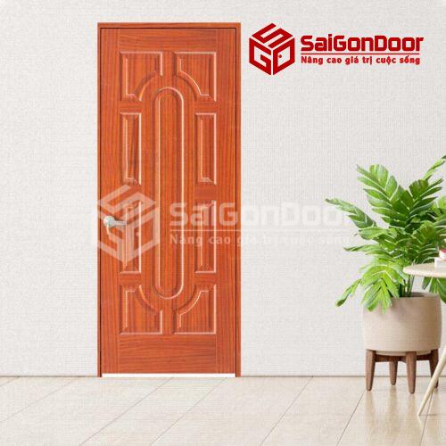 Cửa gỗ HDF Veneer 19 Sapele (1)