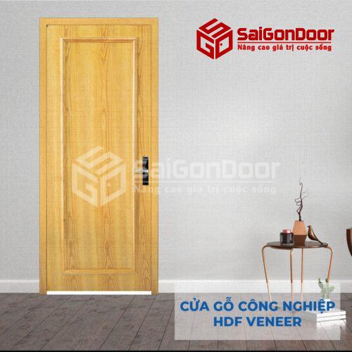 Cửa gỗ HDF Veneer 1B Sồi