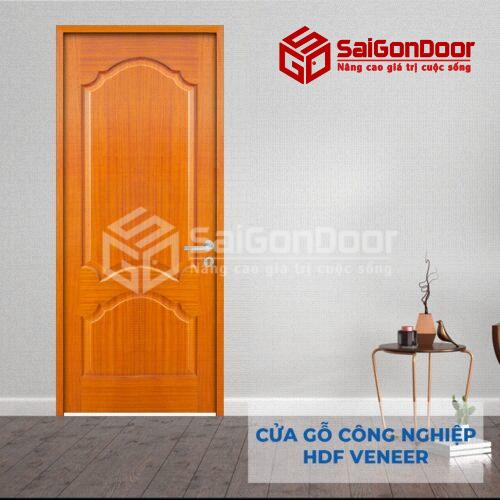 Cửa gỗ HDF Veneer 2A lum xoan dao