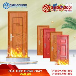 Cửa thép vân gỗ