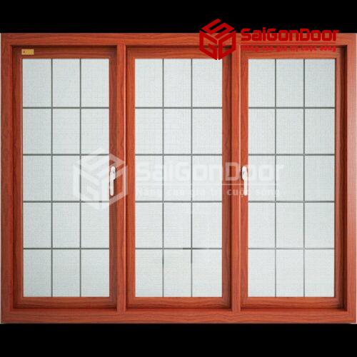 Cửa thép vân gỗ CS3K
