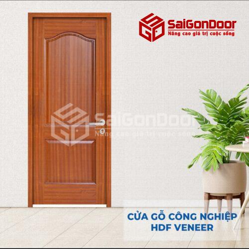 Cửa gỗ HDF Veneer 2A-sapele