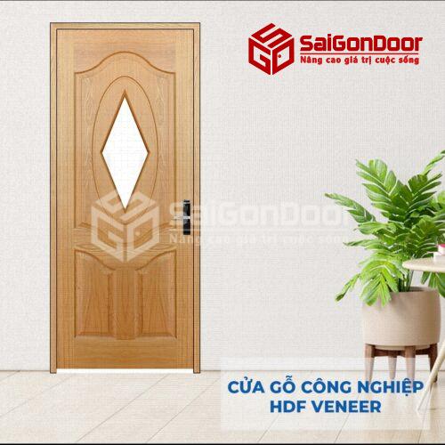 Cửa gỗ HDF Veneer 3AG1-oak