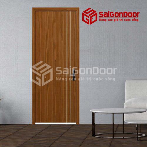 Cửa gỗ MDF Melamine P1R2 son