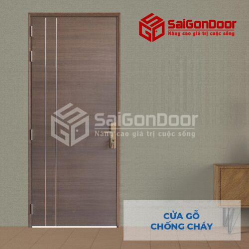 Cửa gỗ chống cháy MDF Laminate P1R2