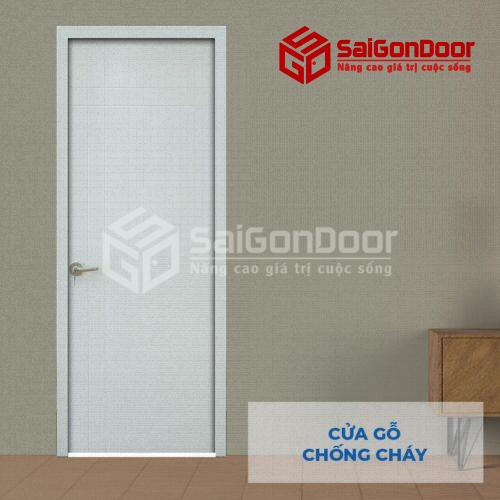 Cửa gỗ chống cháy MDF P1R4 -C1