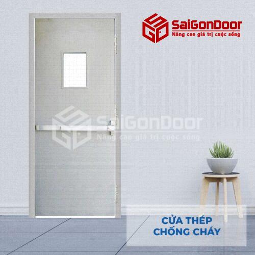 Cửa thép chống cháy màu thông dụng 2