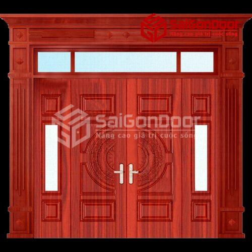 Cửa thép vân gỗ GS4H15H8K
