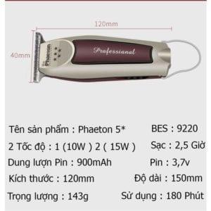 TÔNG ĐƠ CẠO VIỀN, CHẤN VIỀN CHUYÊN NGHIỆP PHAETON 5 SAO 21 - cd67301346c6d8d98ed2ffe0206be17b