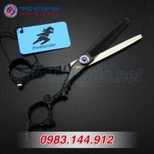 Bộ Kéo Feelander Thép Nhật Tay Rồng Cao Cấp (Tặng Kèm Bao Da Đựng Kéo Cao Cấp + 2 Lược Toniguy) 16 - kéo rồng đen4