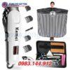 Combo Tông đơ Kemei Km-809A: Tông đơ + kéo cắt + kéo tỉa + áo choàng + lược + 2 kẹp tóc + bao da 16 - CB809A