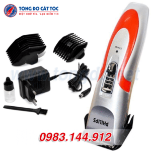 Combo Tông đơ Philips QC-2019: Tông đơ + kéo cắt + kéo tỉa + áo choàng + lược + 2 kẹp tóc + bao da 13 - PL2019.1