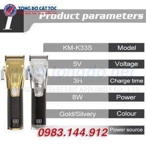 Tông đơ cắt tóc Kemei K33S(8W 5h) 17 - Kemei K33S 2